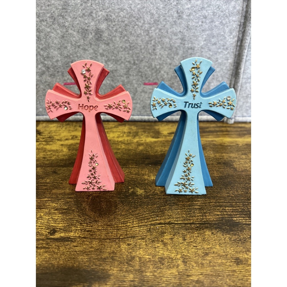 Angelstar Trust And Hope Gem Series Jewels of Faith Cross Figurine